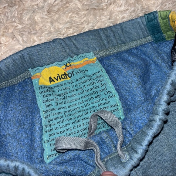 Aviator Nation 5 Stripe Sweatpants Size Xas - Picture 4 of 6